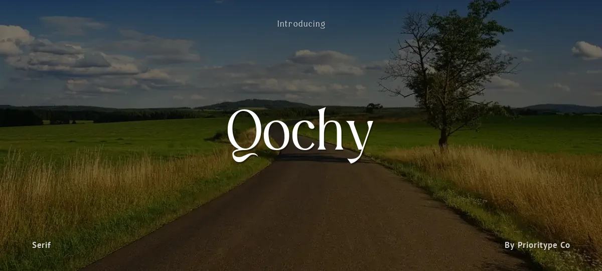 Qochy font preview
