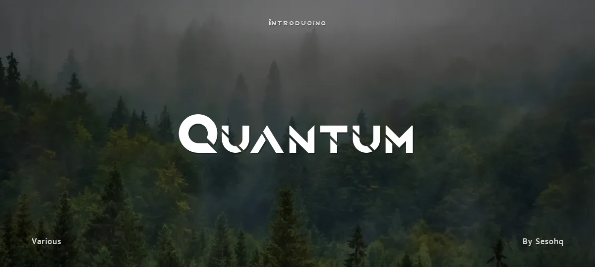 Quantum font preview