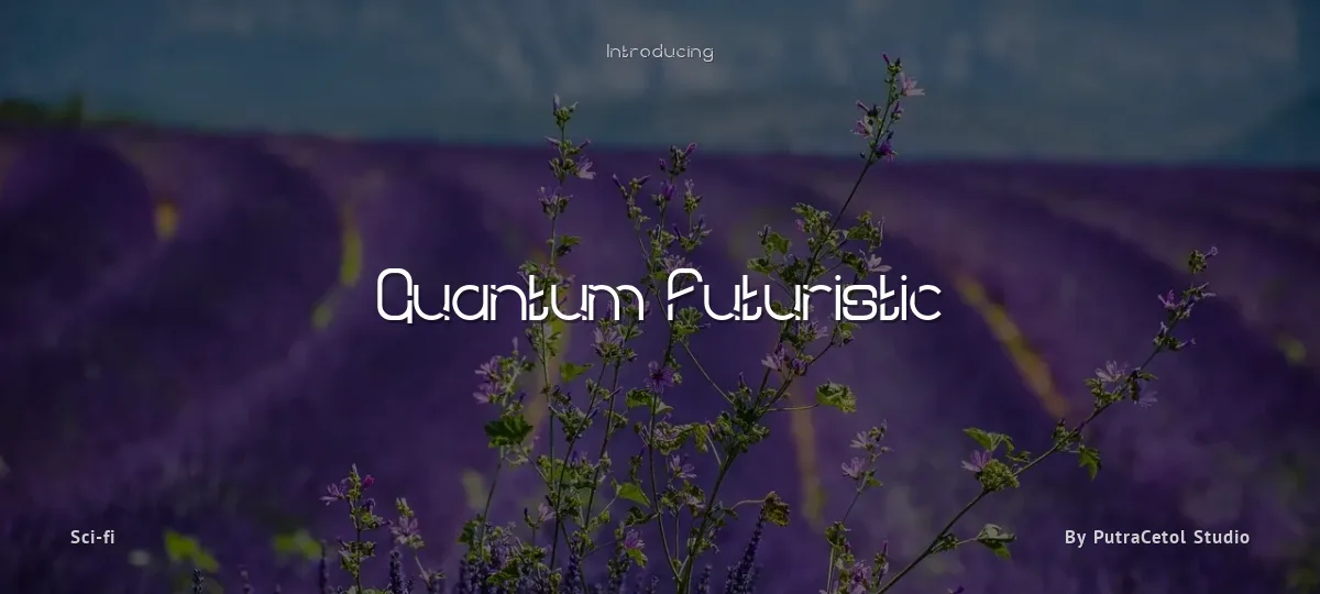 Quantum Futuristic font preview