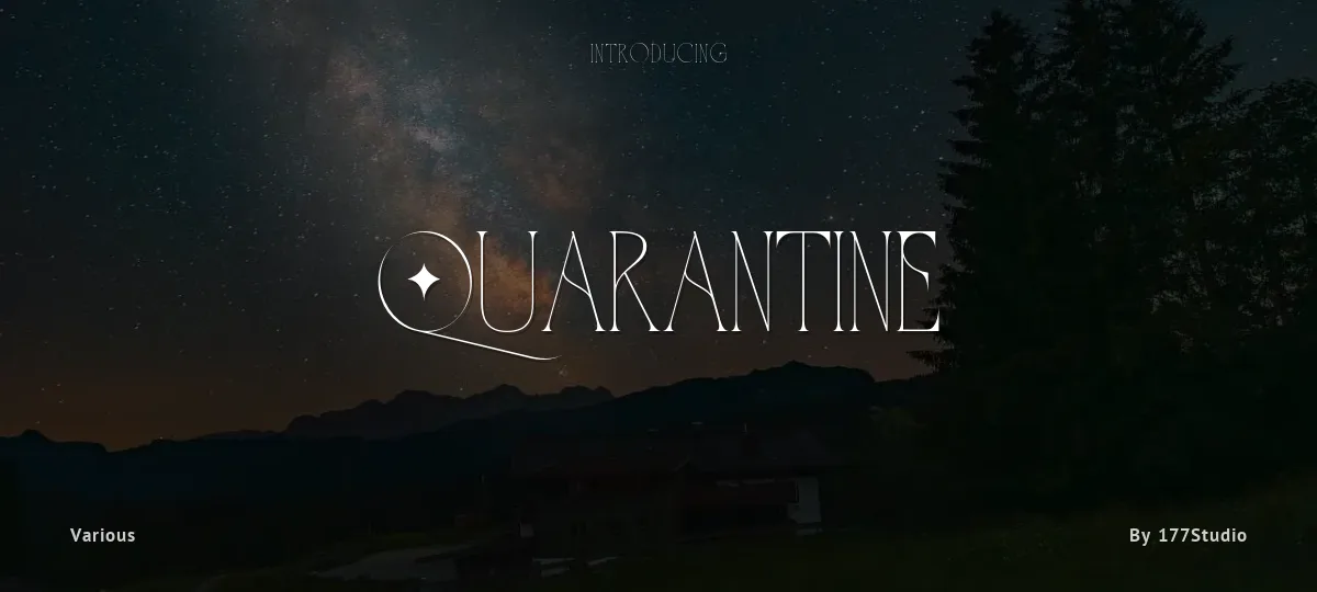 Quarantine font preview
