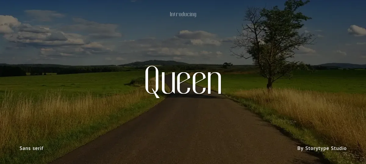 Queen font preview