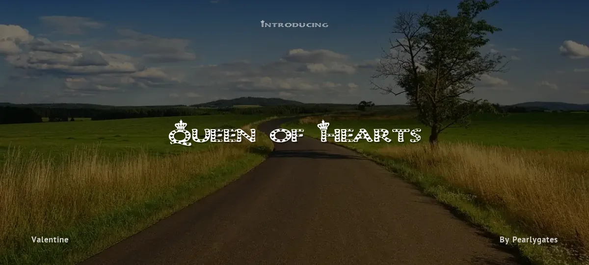 Queen of Hearts font preview