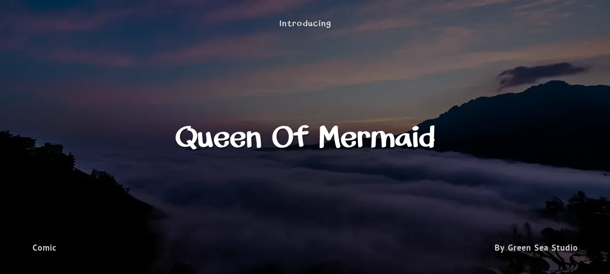 Queen Of Mermaid font preview