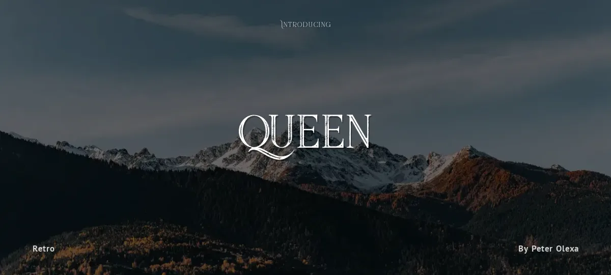 Queen font preview