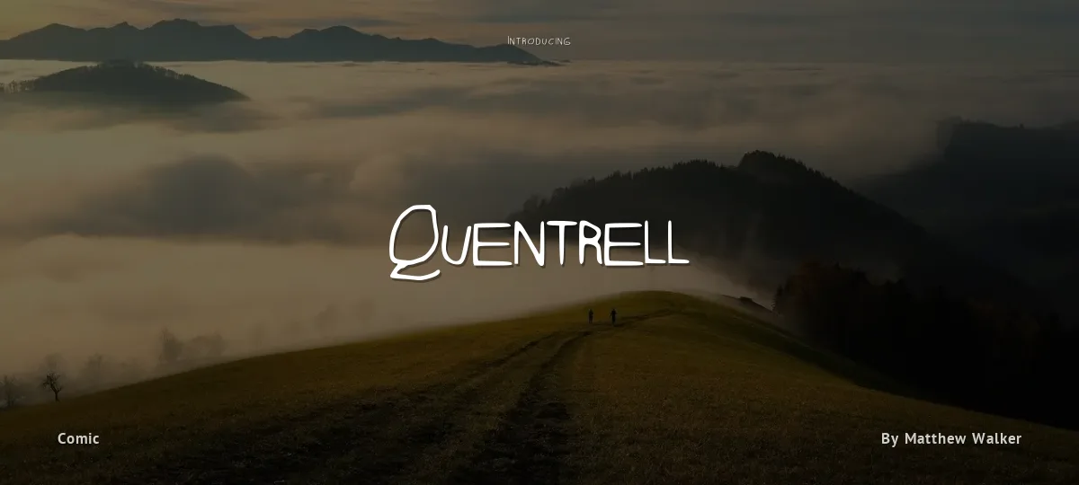 Quentrell font preview