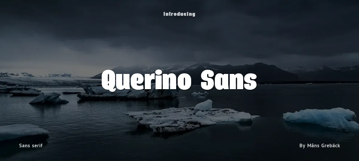 Querino Sans font preview