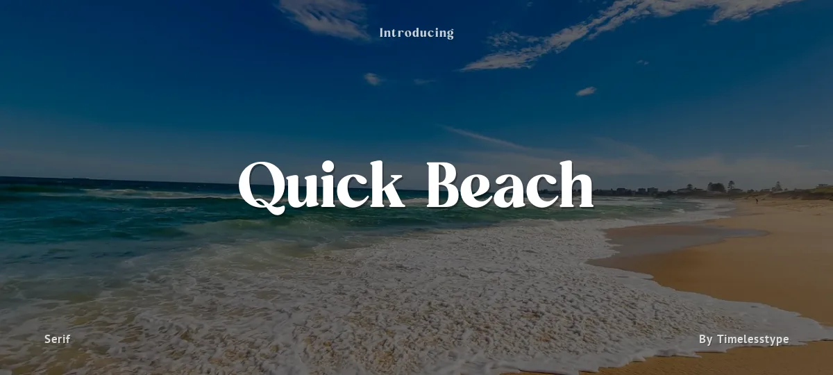 Quick Beach font preview