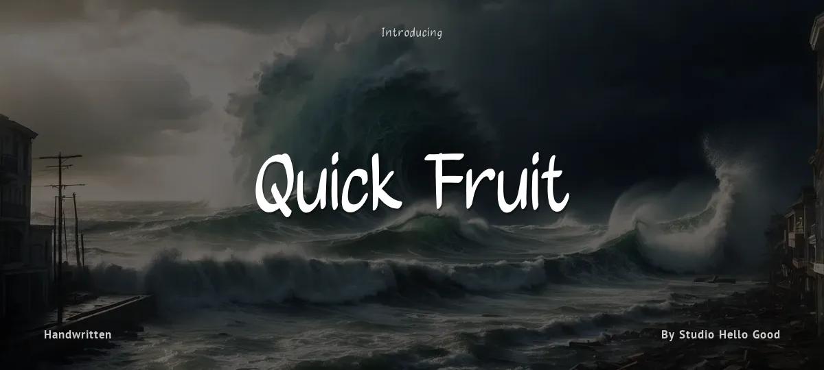 Quick Fruit font preview