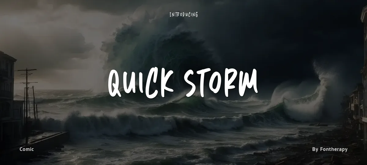Quick Storm font preview