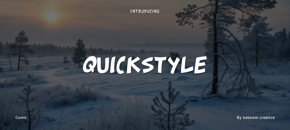 Quickstyle font preview