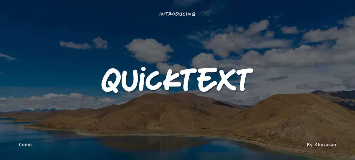 Quicktext font preview