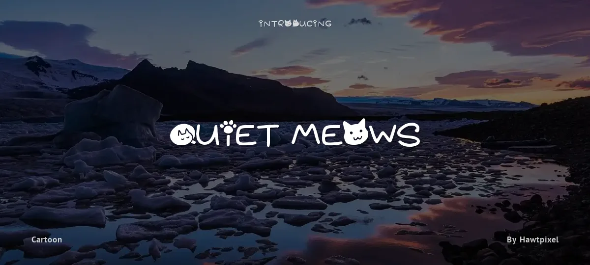 Quiet Meows font preview