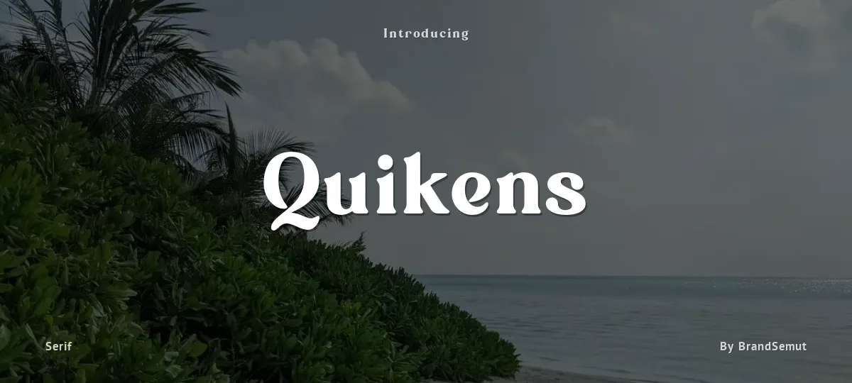 Quikens font preview