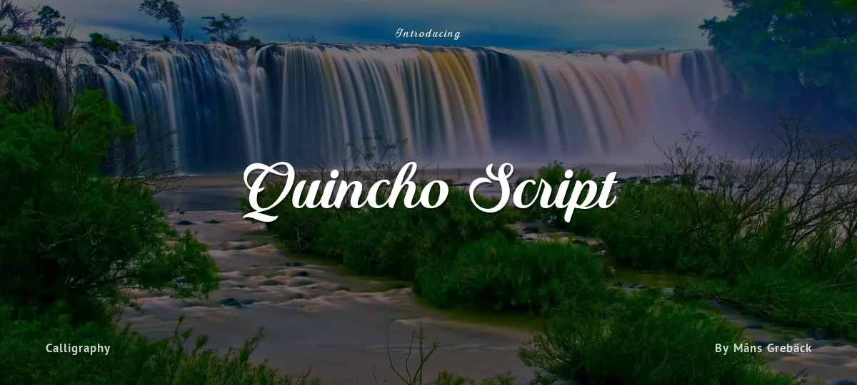 Quincho Script font preview
