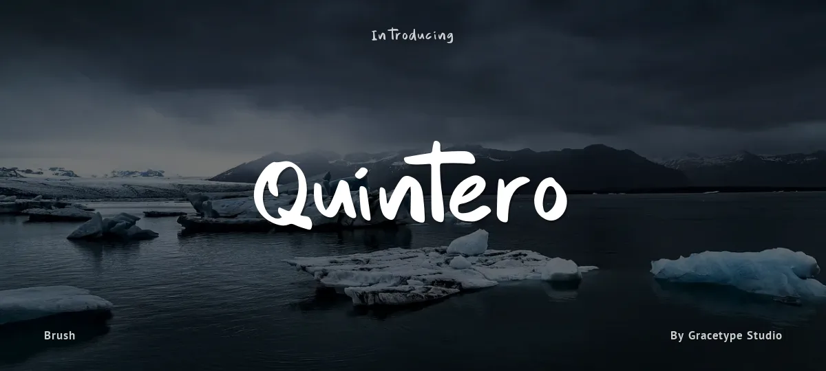 Quintero font preview