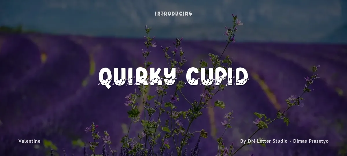 Quirky Cupid font preview