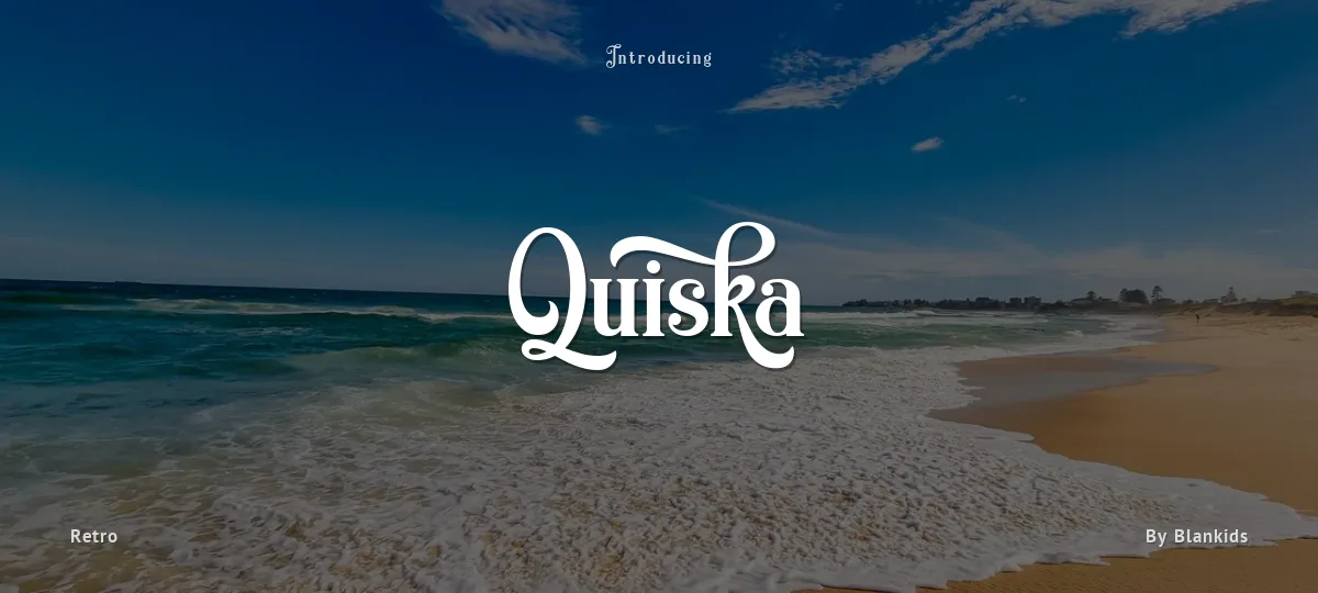 Quiska font preview