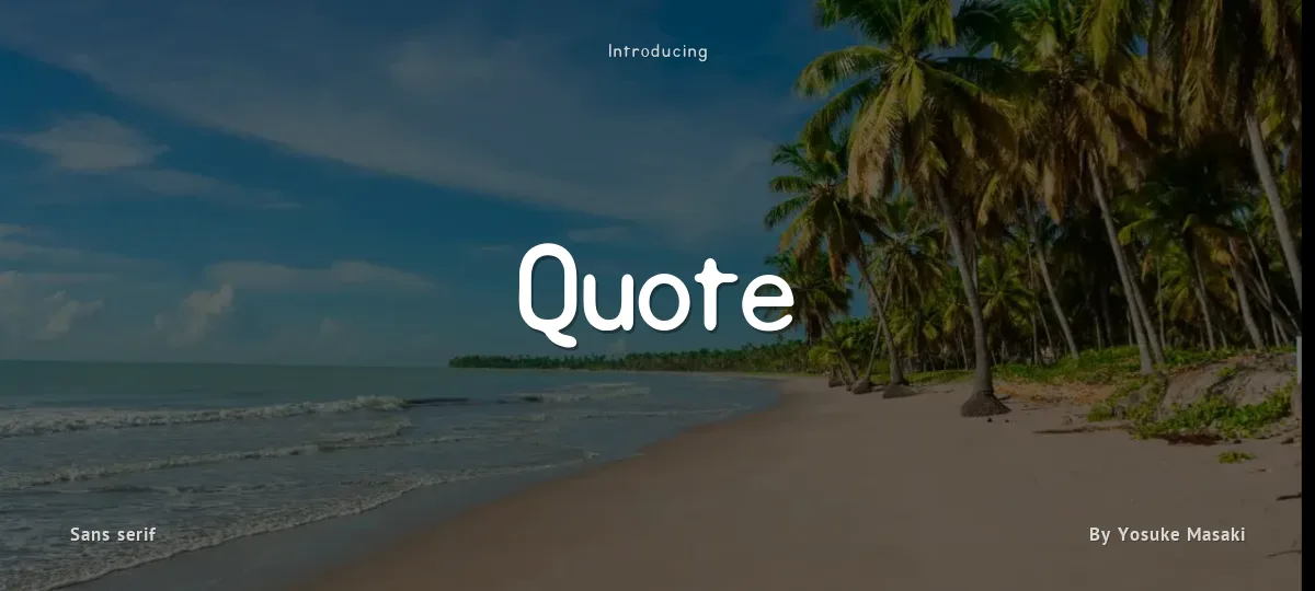 Quote font preview
