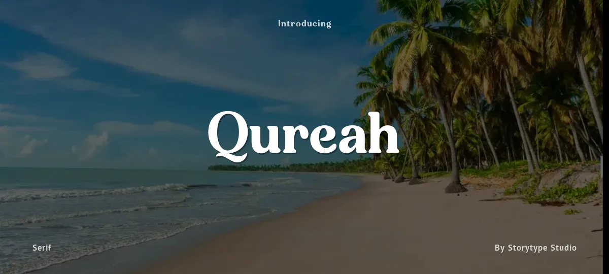 Qureah font preview