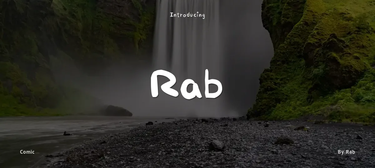 Rab font preview