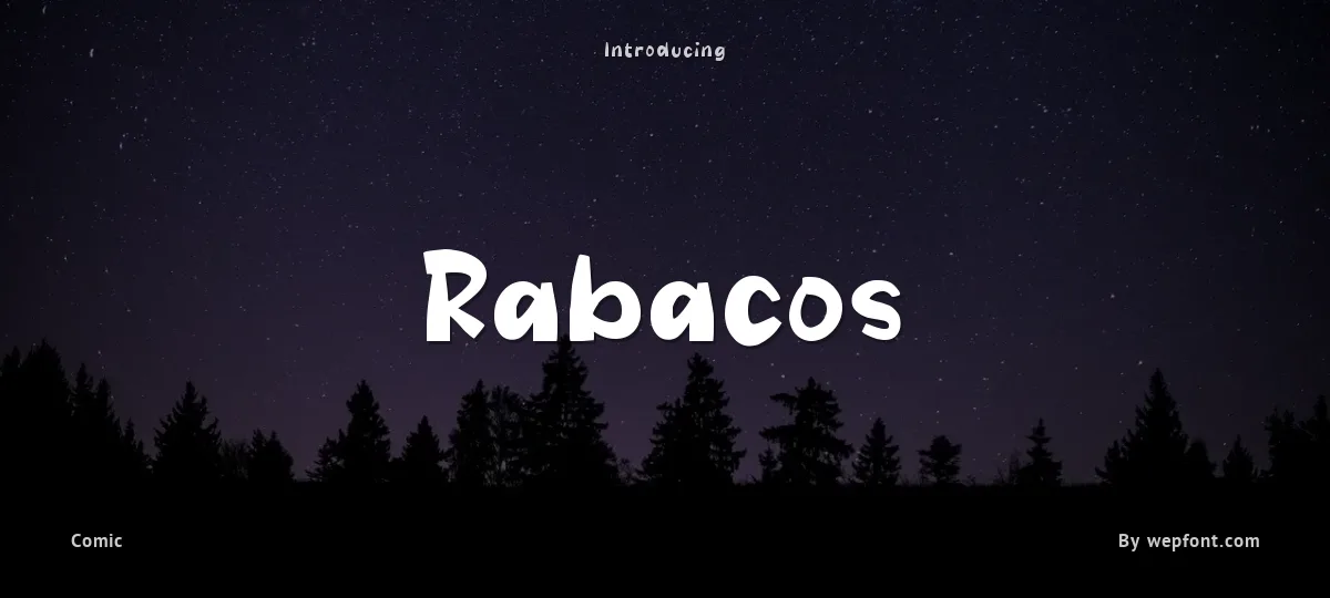 Rabacos font preview