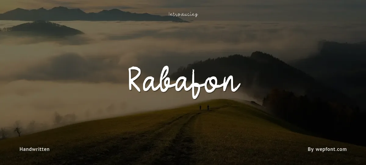 Rabafon font preview