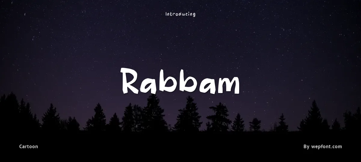 Rabbam font preview