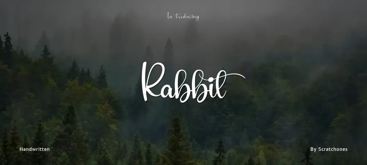 Rabbit font preview