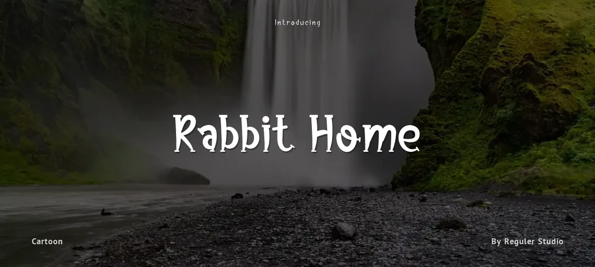 Rabbit Home font preview
