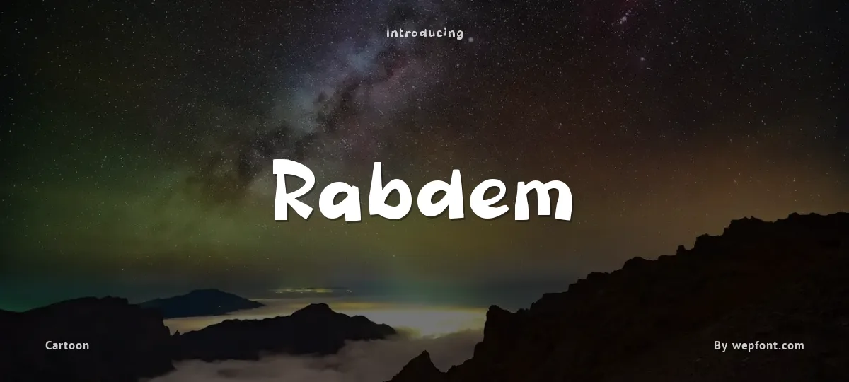 Rabdem font preview