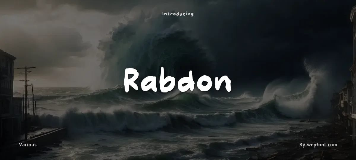Rabdon font preview