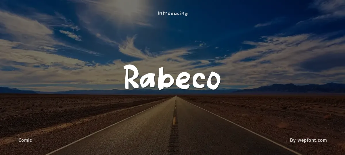 Rabeco font preview