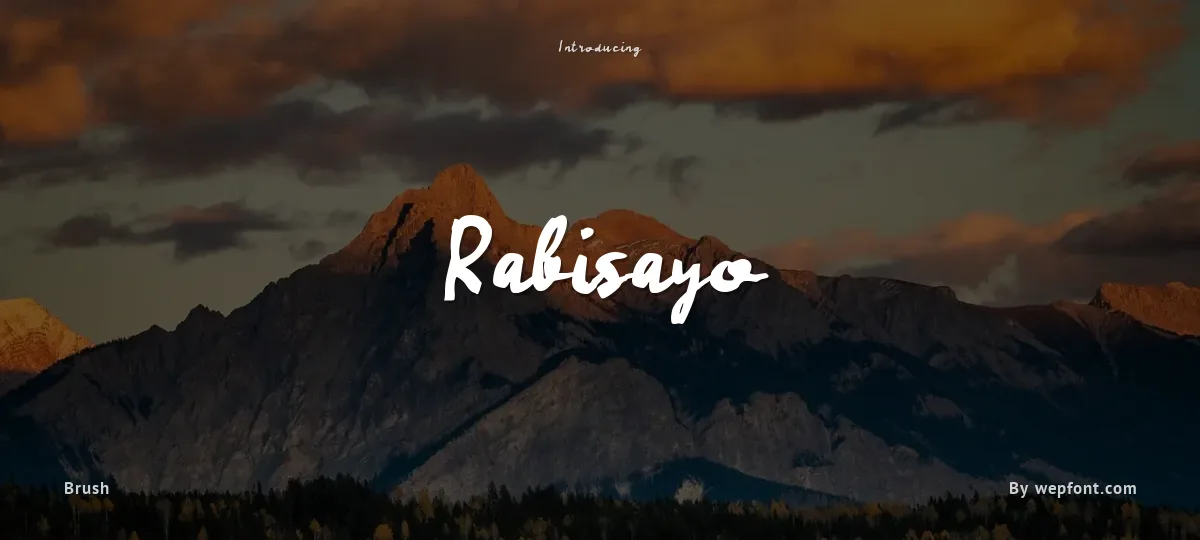 Rabisayo font preview