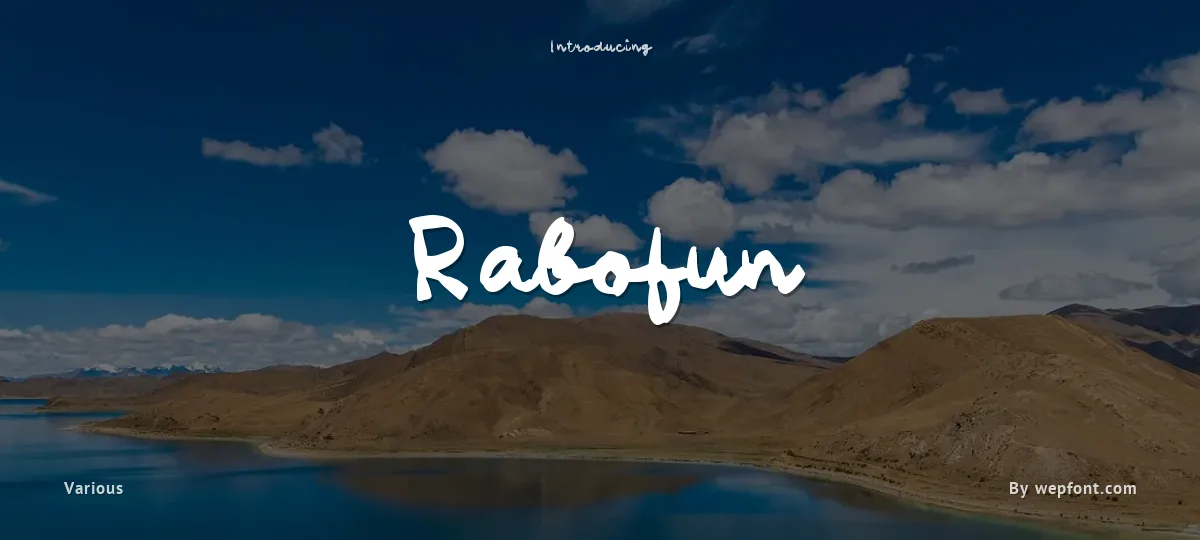 Rabofun font preview