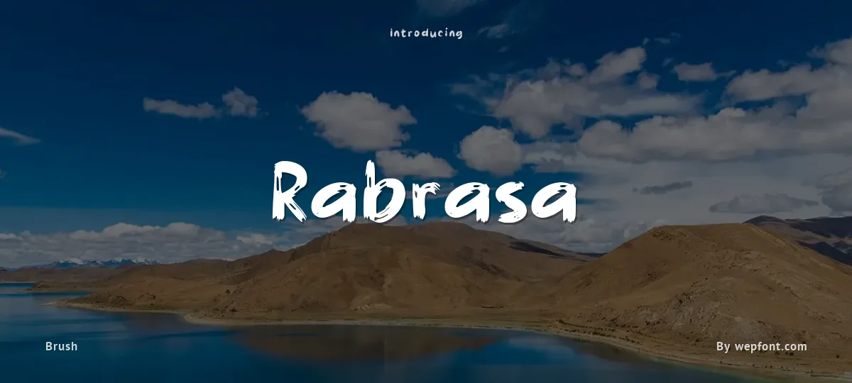 Rabrasa font preview