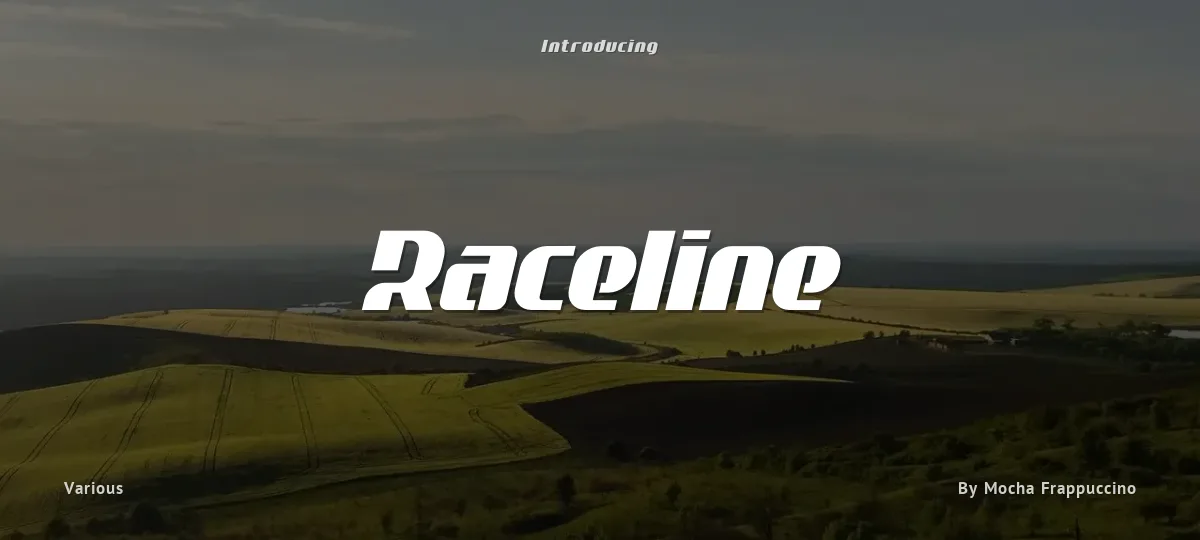Raceline font preview