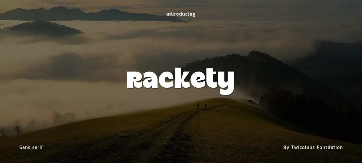 Rackety font preview
