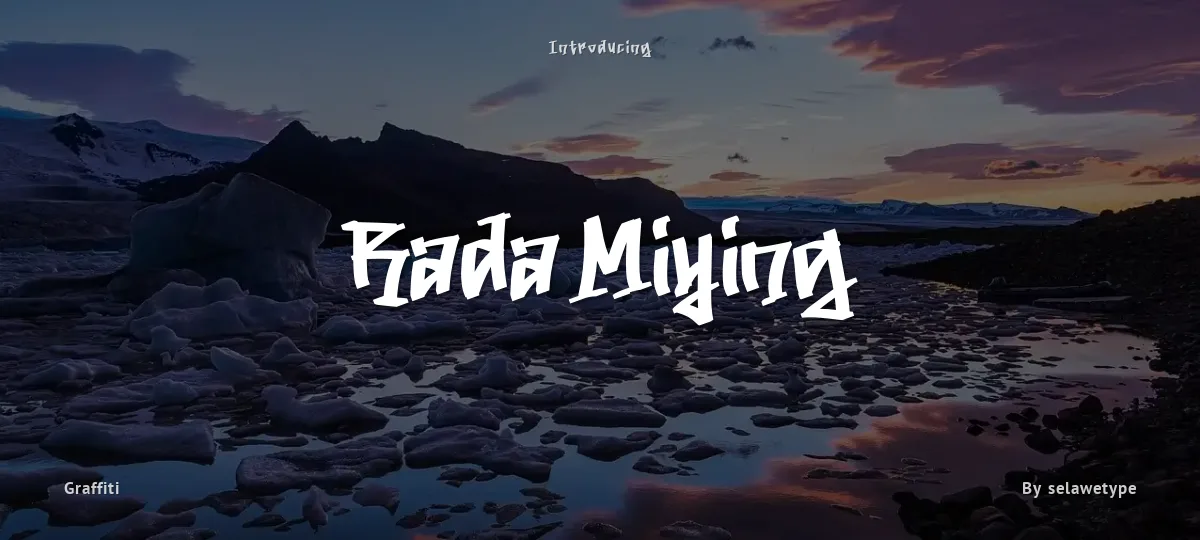 Rada Miying font preview