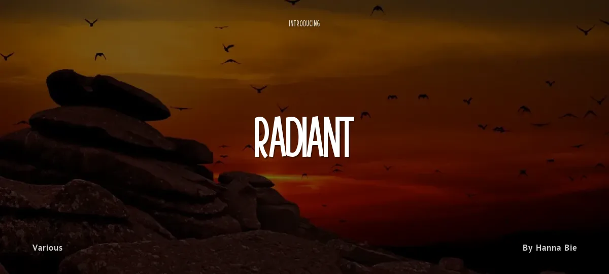 Radiant font preview