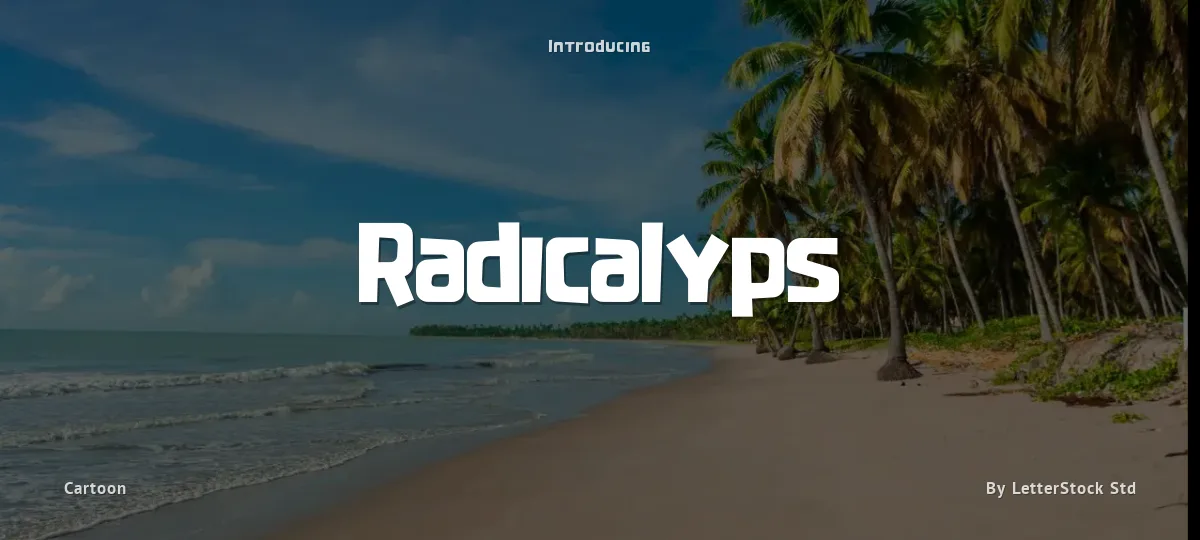 Radicalyps font preview