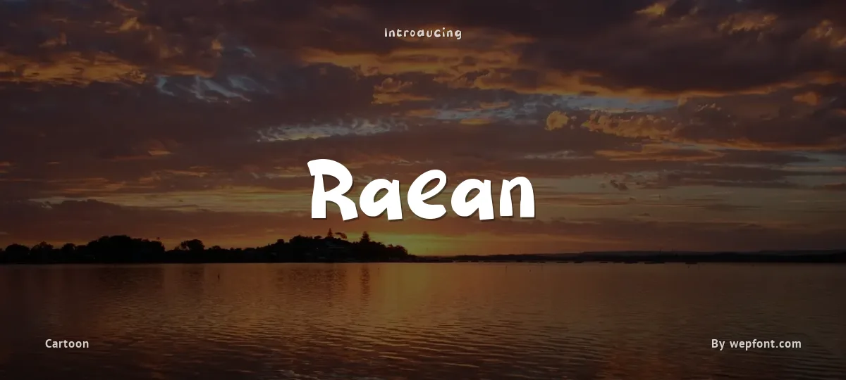 Raean font preview