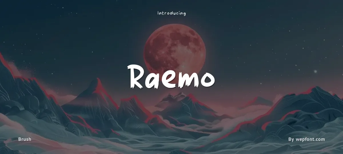 Raemo font preview