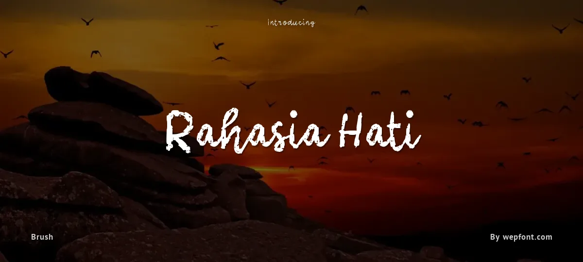 Rahasia Hati font preview