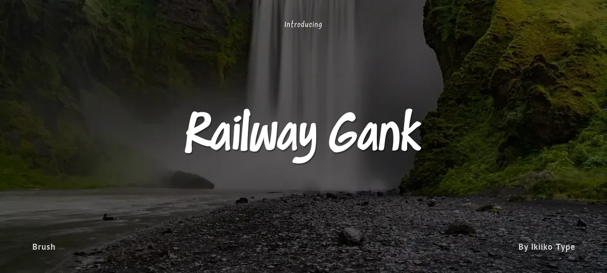 Railway Gank font preview