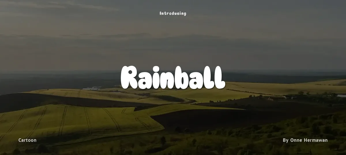 Rainball font preview