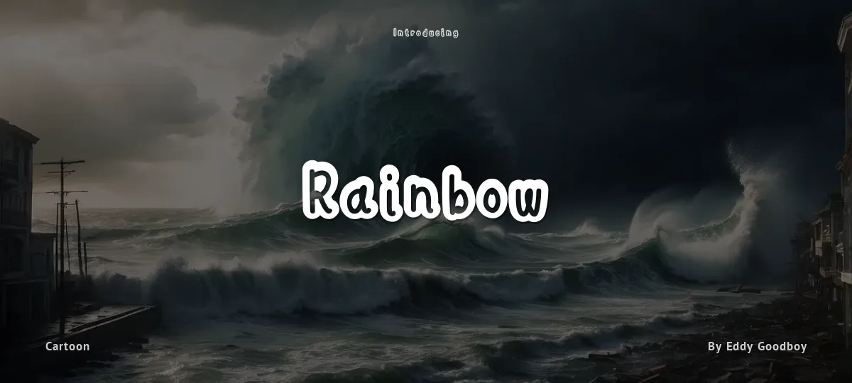 Rainbow font preview