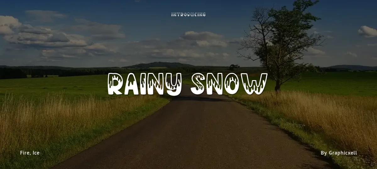 Rainy Snow font preview