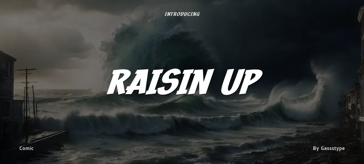 Raisin Up font preview