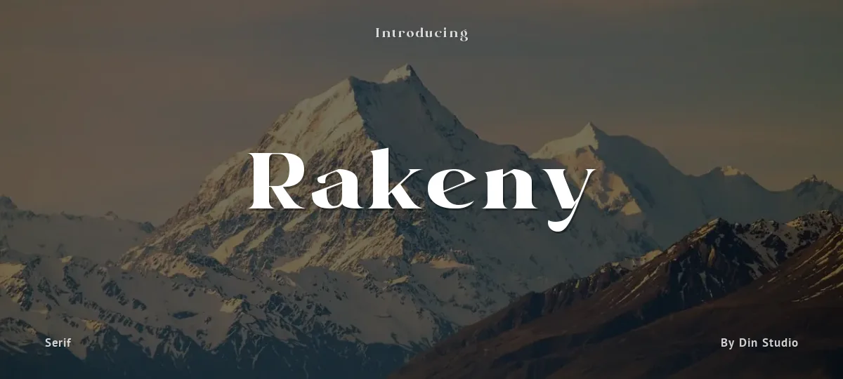 Rakeny font preview