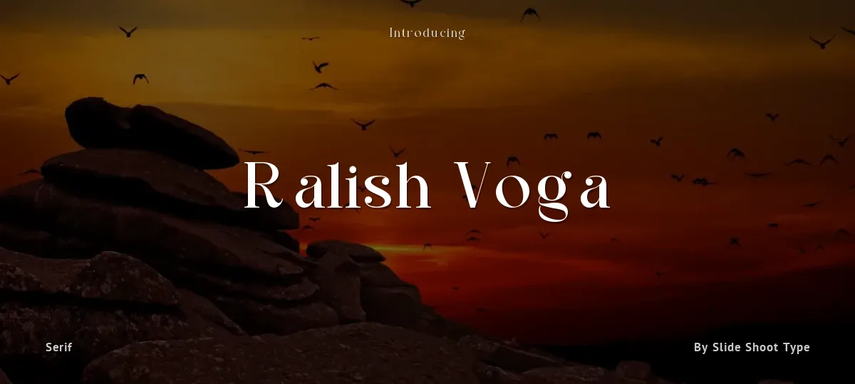 Ralish Voga font preview